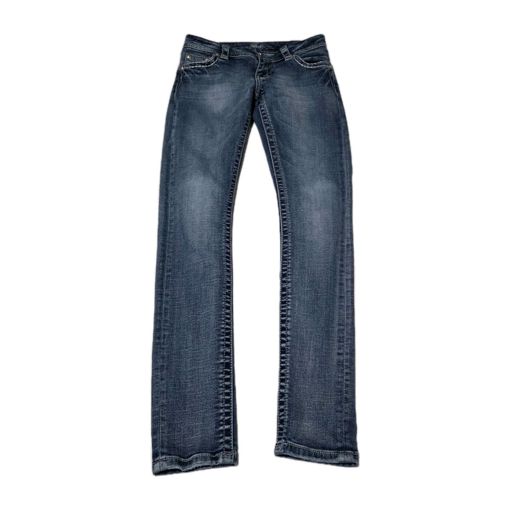 Stetson No.816‎ Classic Bootcut Sz.4 Long Women's Blue Denim Jeans
